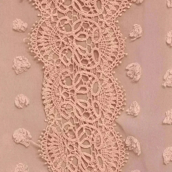 ❤️ Pretty Pink Shein Long Sleeved Sheer Blouse - Picture 10 of 11